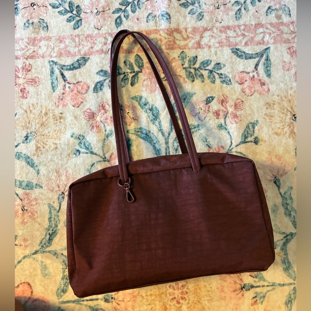 NEW Baggu Bowler Bag in Maroon